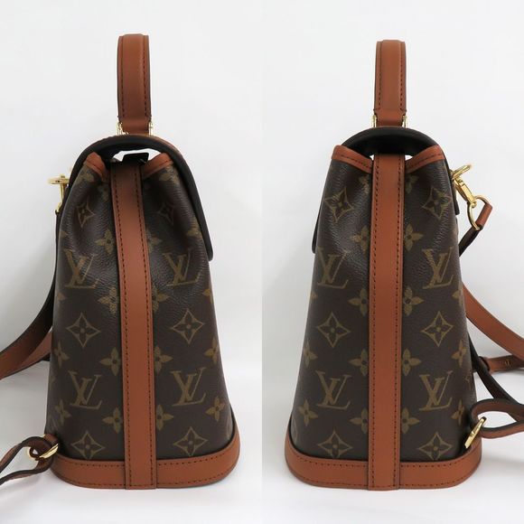 Louis Vuitton Dauphine Backpack Monogram Reverse Daypack Leather Brown - Picture 4 of 5